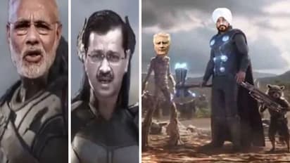 पंजाब चुनाव में एवेंजर गेम की एंट्री: THOR बनकर आए CM चन्नी, राहुल गांधी हल्क तो सिद्धू बने कैप्टन अमेरिका