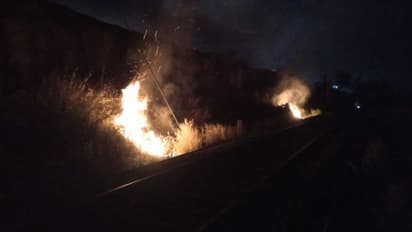 വടകരയിൽ റെയിൽവേ ട്രാക്കിനു സമീപം തീപിടുത്തം