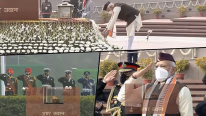 Republic Day 2022: PM Modi pays tribute to fallen soldiers at National War Memorial