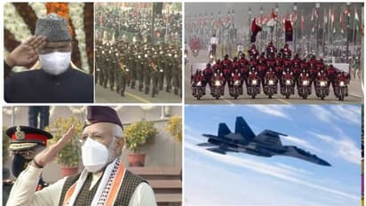 Republic day 2022 : രാജ്പഥിൽ പ്രൗഡഗംഭീരമായ പരേഡ്, 73-ാം റിപ്പബ്ളിക് ദിനം ആഘോഷിച്ച് രാജ്യം