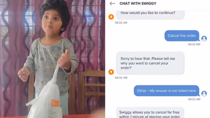 'ഒരു പൊറോട്ട, ഒരു മുട്ടക്കറി, ഒരു പുഴുങ്ങിയ മുട്ട'; സ്വിഗി വഴി ഒന്നര വയസുകാരന് ഓര്ഡര് ചെയ്ത വിഭവങ്ങളാണിത് !