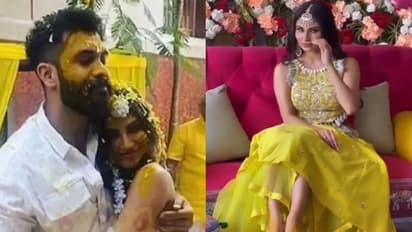 Mouni Roy Wedding : গায়ে হলুদের পরই হবু বরকে বুকে জড়িয়ে ধরলেন মৌনি, রইল হলদি-মেহেন্দির ঝলক