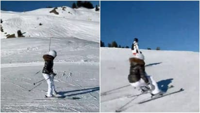 samantha cute video : அச்சசோ... பனிசறுக்கில் சறுக்கி விழுந்த சமந்தா..க்யூட் வீடியோ உள்ளே!!