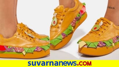 Food In Fashion: ಸ್ಯಾಂಡ್‌ವಿಚ್‌ನ್ನೇ ಚಪ್ಪಲಿ ಮಾಡ್ಕೊಂಡ್ರು !