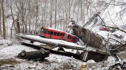 बाइडेन के दौरे से कुछ घंटे पहले पिट्सबर्ग में पुल ढहा, 10 लोग घायल, पाइपलाइन से गैस का रिसाव, मची अफरा-तफरी