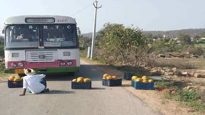 Fact check : ‘బొప్పాయిలు ఫ్రీగా ఇవ్వనందుకు బస్సు ఎక్కించుకోని డ్రైవర్.. నడిరోడ్డుపై  రైతు నిరసన’.. నిజం ఇది...