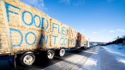 Freedom Convoy: വാക്സിന്‍ എടുക്കണമെന്ന് കാനഡ; പ്രതിഷേധവുമായി 50,000 ട്രക്ക് ഡ്രൈവര്‍മാരുടെ 'ഫ്രീഡം കോൺവോയ്'