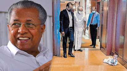 Pinarayi Vijayan : 'ഗുഡ്മോണിംഗ്'; ഹോട്ടല് ഇടനാഴിയില് മുഖ്യമന്ത്രിക്ക് ഒരു 'അപൂര്വ്വ കൂടികാഴ്ച'