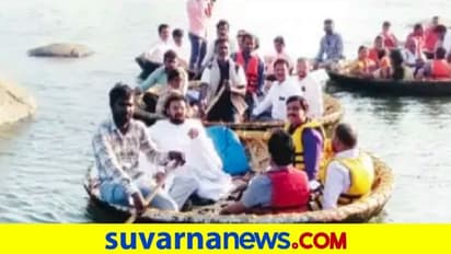 Koppal: ತುಂಗೆಯಲ್ಲಿ ರೆಡ್ಡಿ, ರಾಮುಲು ತೆಪ್ಪ ಸವಾರಿ..!