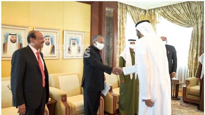 യുഎഇ മന്ത്രി നഹ്യാൻ ബിൻ മുബാറകുമായി കൂടിക്കാഴ്ച നടത്തി പിണറായി വിജയന്‍; നിക്ഷേപസാധ്യതകള്‍ ചര്‍ച്ച ചെയ്തു