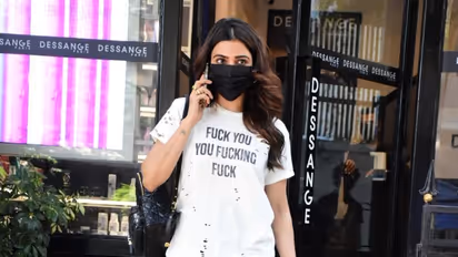 Samantha : யாரை திட்டுகிறார் சமந்தா..? வைரலான கெட்டவார்த்தை டீ ஷர்ட்..!