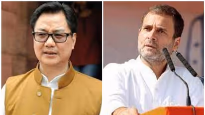 'Gross misuse of anger': Union Minister Kiren Rijiju slams Rahul Gandhi for violence in Parliament