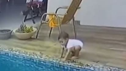 खेलते-खेलते अचानक स्विंमिंग पूल में गिर गई बच्ची, फिर जो हुआ उसे देखकर खड़े हो जाएंगे रोंगटे