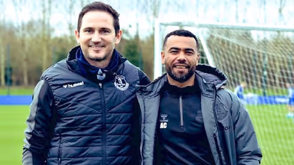 Ashley Cole reunites with former Chelsea and England teammate Frank Lampard as Everton's first team coach