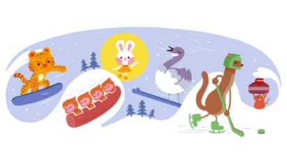 Google Doodle celebrates opening of Beijing Winter Olympics 2022 with animated animals