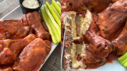 Viral Video : ഭര്‍ത്താവിനെ 'ചിക്കന്‍ വിംഗ്‌സ്' കൊടുത്ത് പറ്റിച്ച് ഭാര്യ; വീഡിയോ...