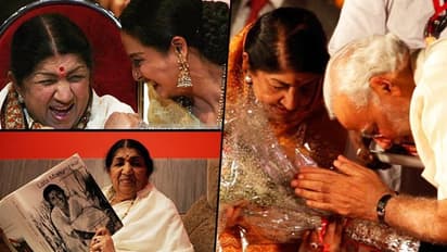 Lata Mangeshkar's life in pics: PM Modi to Rekha and more, singer's good memories across her 60-year career