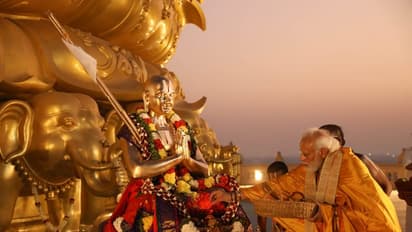 PM Modi ने किया 216 फीट ऊंची Statue of Equality का लोकार्पण, देखें खास तस्वीरें