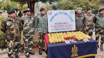जम्मू-कश्मीर के सांबा में तीन पाकिस्तानी तस्करों का एनकाउंटर, BSF ने बरामद की 36 किलोग्राम हेरोइन