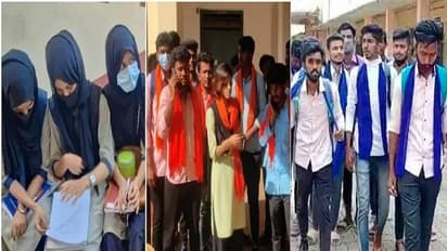 Hijab Row ಸರ್ಕಾರದ ಆದೇಶಕ್ಕೆ ಸೆಡ್ಡು, ಹಿಜಾಬ್-ಕೇಸರಿ ಶಾಲು ಮಧ್ಯೆ ನೀಲಿ ಶಾಲು ಎಂಟ್ರಿ