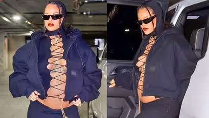 काले कपड़ों में Rihanna ने फ्लॉन्ट किया बेबी बंप, बिना शादी बनने जा रही ब्वॉयफ्रेंड के बच्चे की मां