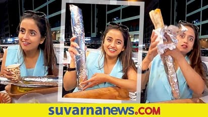 Dubaiನ ಅತಿ ದೊಡ್ಡ ಚಿಕನ್ ಶವರ್ಮಾ ಸೇವಿಸಿದ ಚೈತ್ರಾ ವಾಸುದೇವನ್, ವಿಡಿಯೋ ವೈರಲ್!