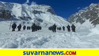 ಮೈನಸ್‌ 25 ಡಿಗ್ರಿ ತಾಪಮಾನದಲ್ಲಿ  ಐಟಿಬಿಪಿ ಯೋಧರಿಗೆ ತರಬೇತಿ... ವಿಡಿಯೋ