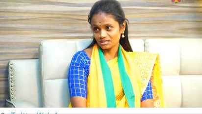 தெறிக்கவிடும் பாஜக பெண் வேட்பாளர்.. திமுகதான் எங்கள் எதிரி.