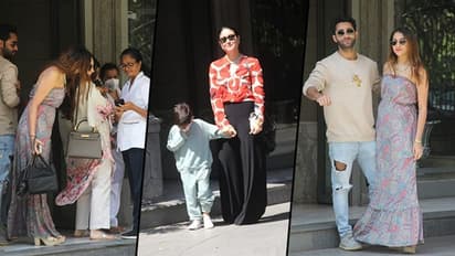 On Randhir Kapoor's 75th birthday, Kareena Kapoor, Karishma Kapoor spotted at his home (Photos)