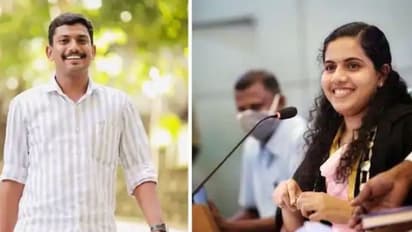 Mayor Arya Rajendran : 'ഒന്നാണ് നമ്മൾ' മേയർ ആര്യയും എംഎൽഎ സച്ചിനും; വിവാഹനിശ്ചയം രാവിലെ എകെജി സെൻ്ററിൽ