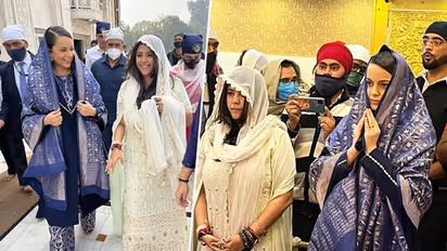 Kangana Ranaut, Ekta Kapoor at Gurudwara Bangla Sahib in Delhi (Pictures)