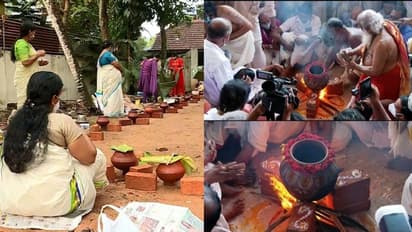 ആറ്റുകാൽ പൊങ്കാലയ്ക്ക് തുടക്കം: പണ്ടാര അടുപ്പിന് തീ പകർന്നു