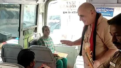 திமுகவிற்கு ஓட்டு கேட்ட வெளிநாட்டவர்..விதிமுறைகளுக்கு எதிரானது..நோட்டீஸ் அனுப்பிய மத்திய அரசு..