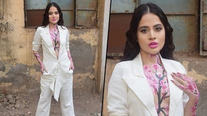 Suited and painted! Is Urfi Javed's 'blossoming' fashion sense a work of art?
