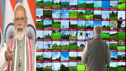Kisan Drones : 100 കിസാന്‍ ഡ്രോണുകള്‍ പ്രവര്‍ത്തനക്ഷമം; സാക്ഷിയായി പ്രധാനമന്ത്രി