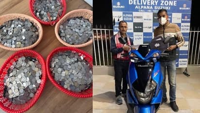 ചാക്ക് നിറയെ നാണയവുമായി വന്ന്; വണ്ടിയും വാങ്ങിപ്പോയി- വൈറലായി യുവാവ്