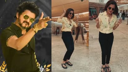 அட... இது வேறலெவல்ல இருக்கே..! அரபு நாட்டில் ‘அரபிக் குத்து’க்கு ஆட்டம் போட்ட டிடி - வைரலாகும் வீடியோ