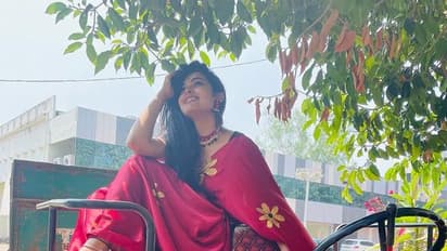 Divi Latest Photos : నేలపై ఉండనంటూ ట్రాక్టర్ పైకి ‘దివి’..  గ్లామర్ తో వెదర్ టెంపరేచర్ పెంచేస్తోంది..