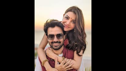 Kajal's baby shower: కాజల్ అగర్వాల్ సీమంతం వేడుక ఫోటోస్ వైరల్.. ఆమె భర్త సంతోషం చూశారా