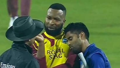 IND vs WI:പൊള്ളാര്‍ഡിന്‍റെ തോളില്‍ തല ചായ്ച്ച് സൂര്യകുമാര്‍, ചിത്രം ഏറ്റെടുത്ത് ആരാധകര്‍