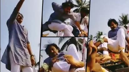 Bheemla Nayak star Pawan Kalyan escapes mishap; watch this scary video (Watch)