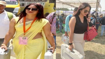 UP Election 2022: From yellow saree to western outfit, Reena Dwivedi arrives in new avtar