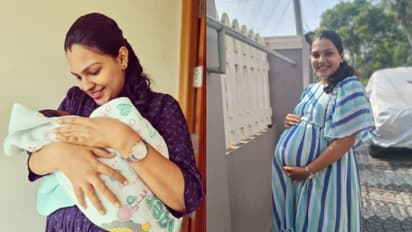 Parvathy Arun : കുഞ്ഞിനൊപ്പമുള്ള ആദ്യ ചിത്രം പങ്കുവച്ച് നടി പാര്വ്വതി