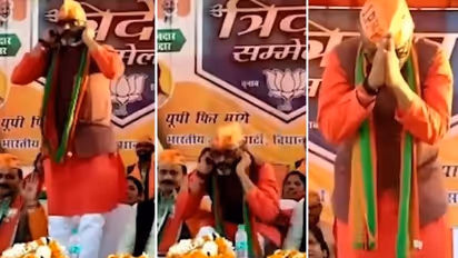 UP Election 2022: Robertsganj BJP MLA abruptly starts doing sit-ups during rally (Watch)