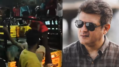 Valimai FDFS : கட்-அவுட்டுக்கு ஊற்ற.... பால் வண்டியில் திருடிய அஜித் ரசிகர்கள் - வைரலாகும் வீடியோ