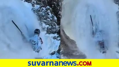 ಸಾವಿಗೂ ಅಂಜದ ವೀರ: ಭೀಕರ ಹಿಮಪಾತದ ಮಧ್ಯೆ ಗಟ್ಟಿಯಾಗಿ ನಿಂತ ಪರ್ವತಾರೋಹಿ.. ವಿಡಿಯೋ ವೈರಲ್