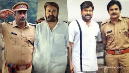 Pawan Kalyan visits Chiranjeevi's set : 'അയ്യപ്പൻ നായരും' 'സ്റ്റീഫൻ നെടുമ്പള്ളി'യും ഒരേ ഫ്രെയിമില്, വീഡിയോ