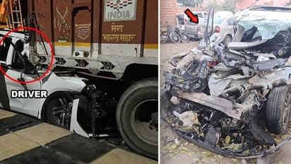 XUV700 : ട്രക്കിലിടിച്ച് തവിടുപൊടിയായിട്ടും ഈ വണ്ടിയിലെ യാത്രികര്‍ സുരക്ഷിതര്‍!