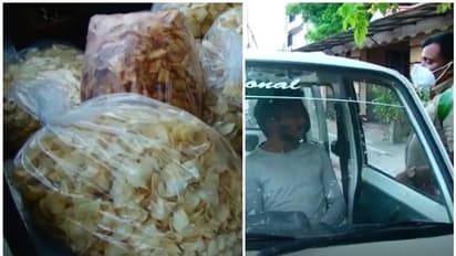 'കായ വറുത്തതി'ലൊളിപ്പിച്ച് കഞ്ചാവ് കടത്ത്; കൊടുങ്ങല്ലൂരിൽ രണ്ട് പേർ പിടിയിൽ