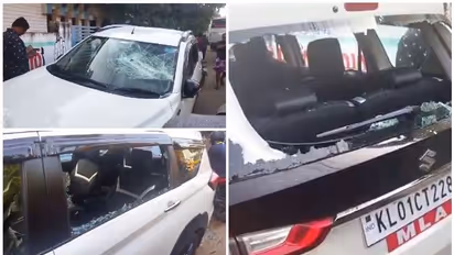 കോവളം എംഎൽഎയുടെ കാർ അടിച്ചുതകർത്തു, അക്രമിയെ പിടികൂടി